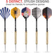 Steel Tip Darts, Black,Red,Blue,Stripes