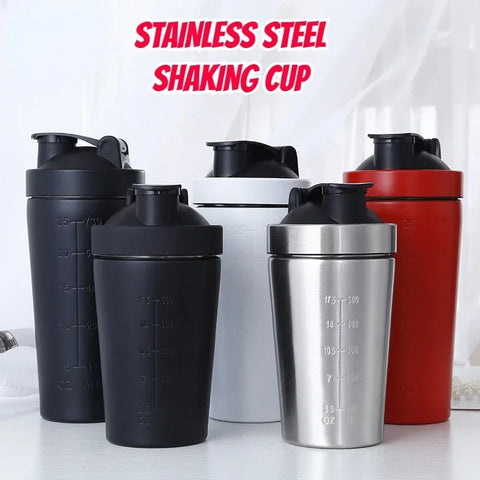 Protein Metal Shaker 500/750ml - MaxFitSupplies