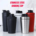 Protein Metal Shaker 500/750ml - MaxFitSupplies