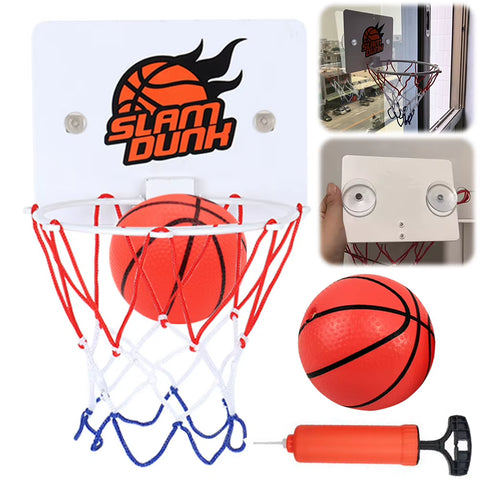 Suction Cup Basketball Hoop with 2 Balls