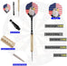 Steel Tip Darts, Black,Red,Blue,Stripes