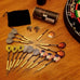 Steel Tip Darts, Black,Red,Blue,Stripes